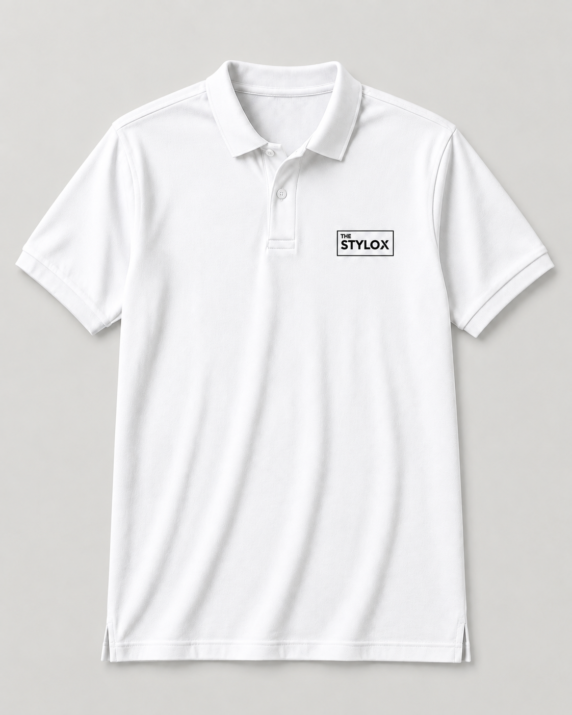 THE STYLOX Essential Logo Polo – White