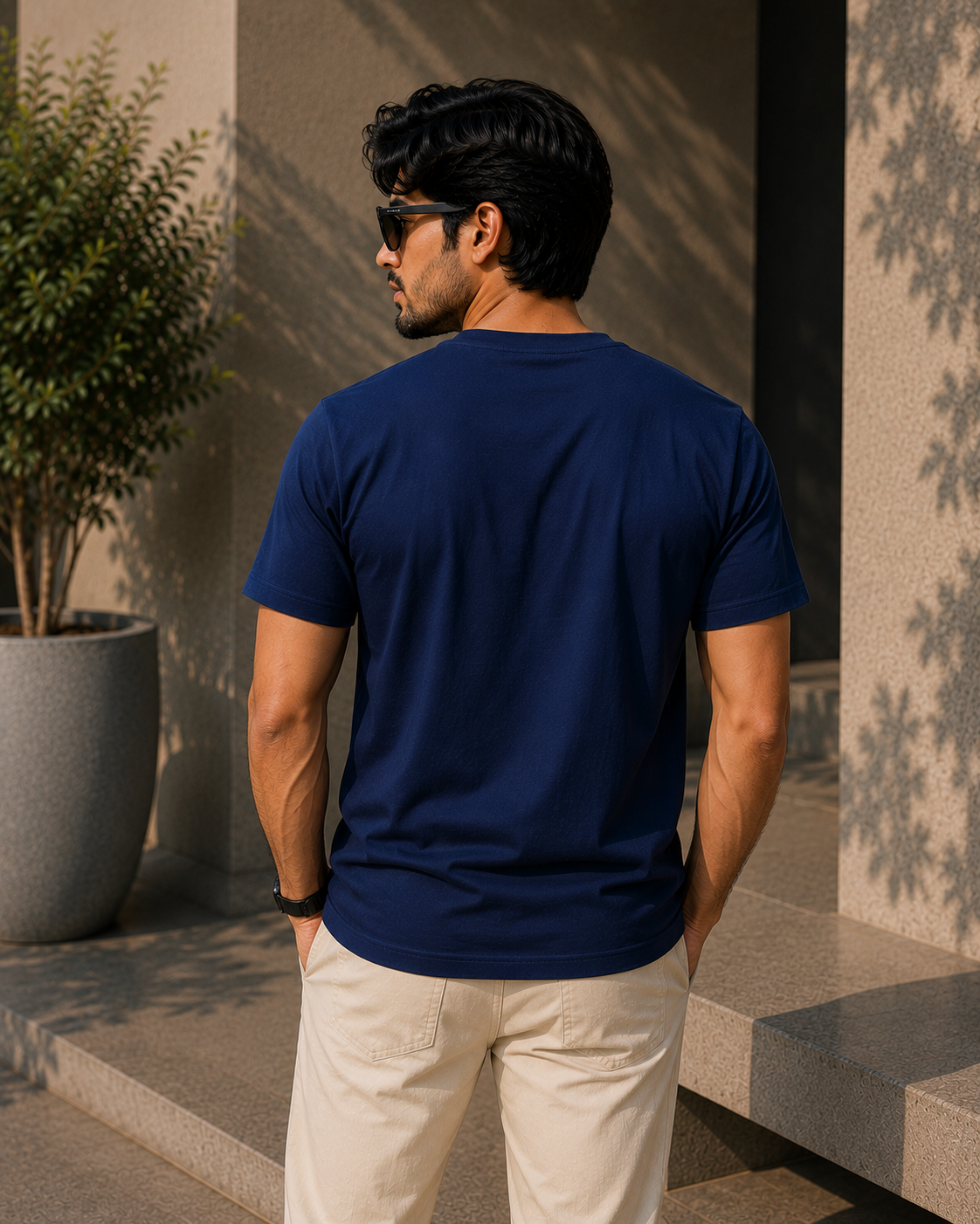 Look Busy Do Nothing Graphic T-Shirt – Navy